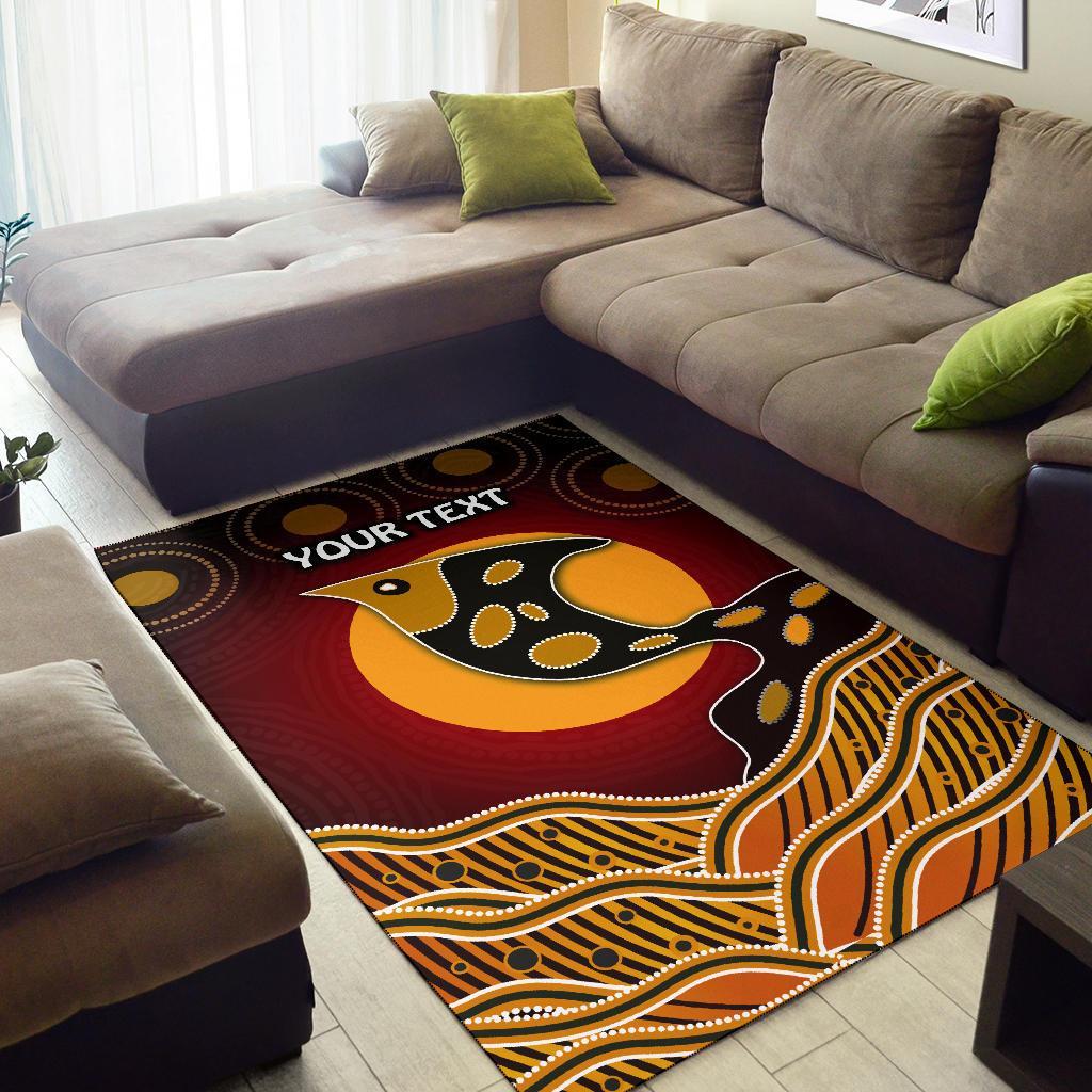 personalised-area-rug-aboriginal-dot-patterns-fish