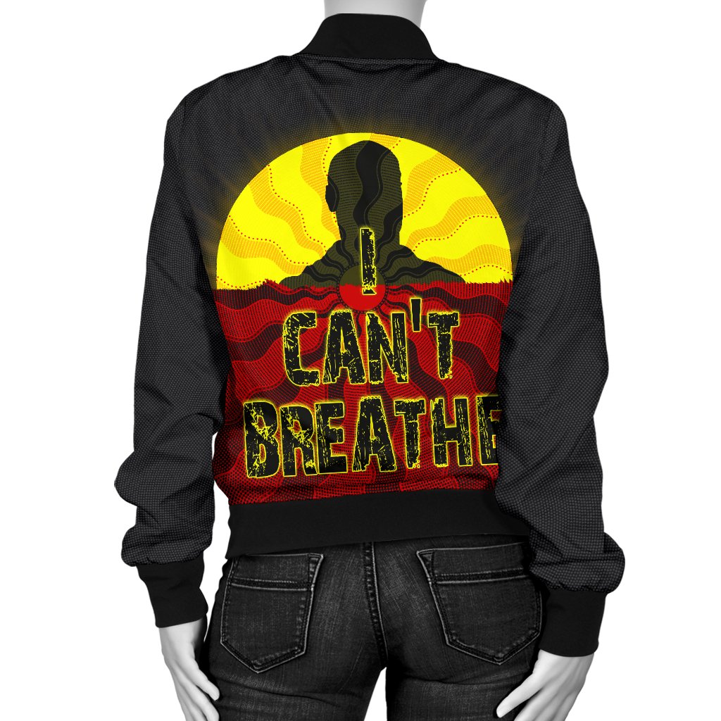 womens-bomber-jacket-aboriginal-black-lives-matter-sun-dot-painting