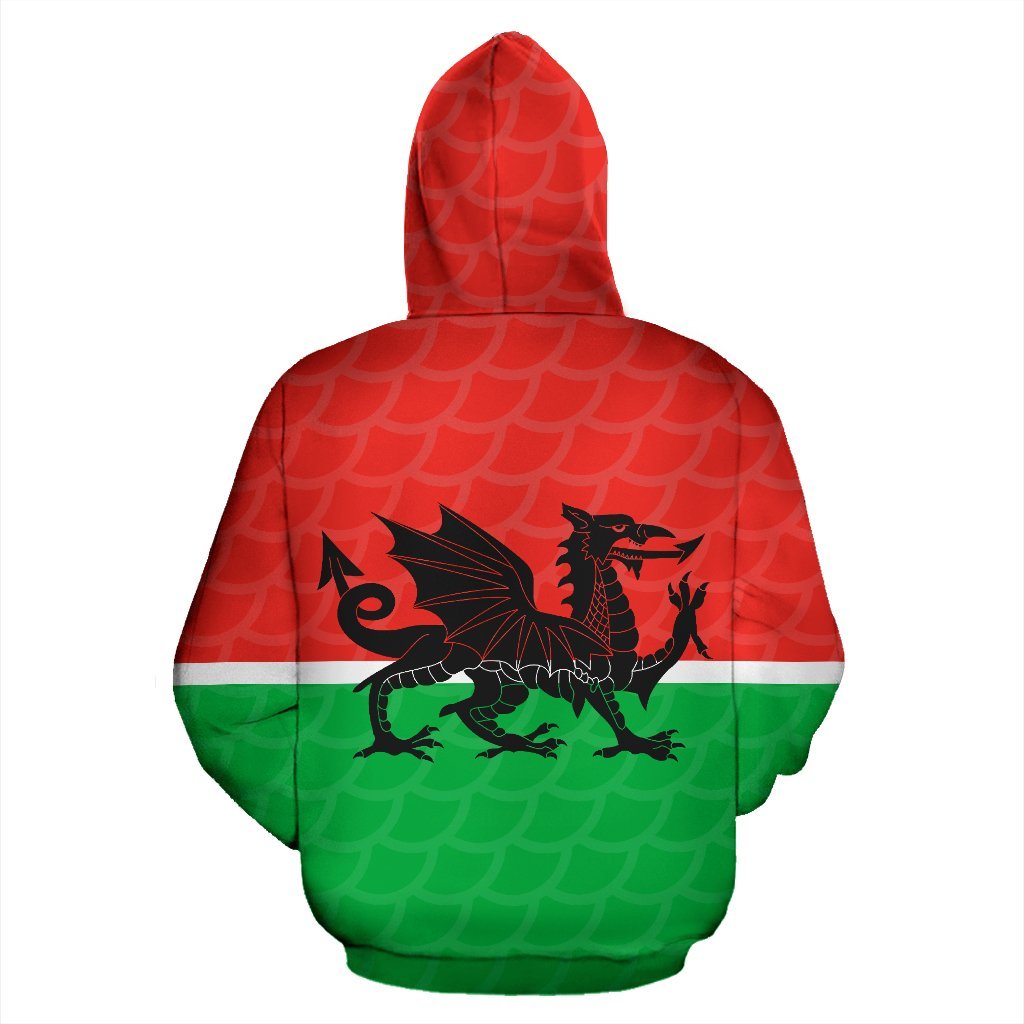 Wales Rugby Dragon Hoodie Version 2