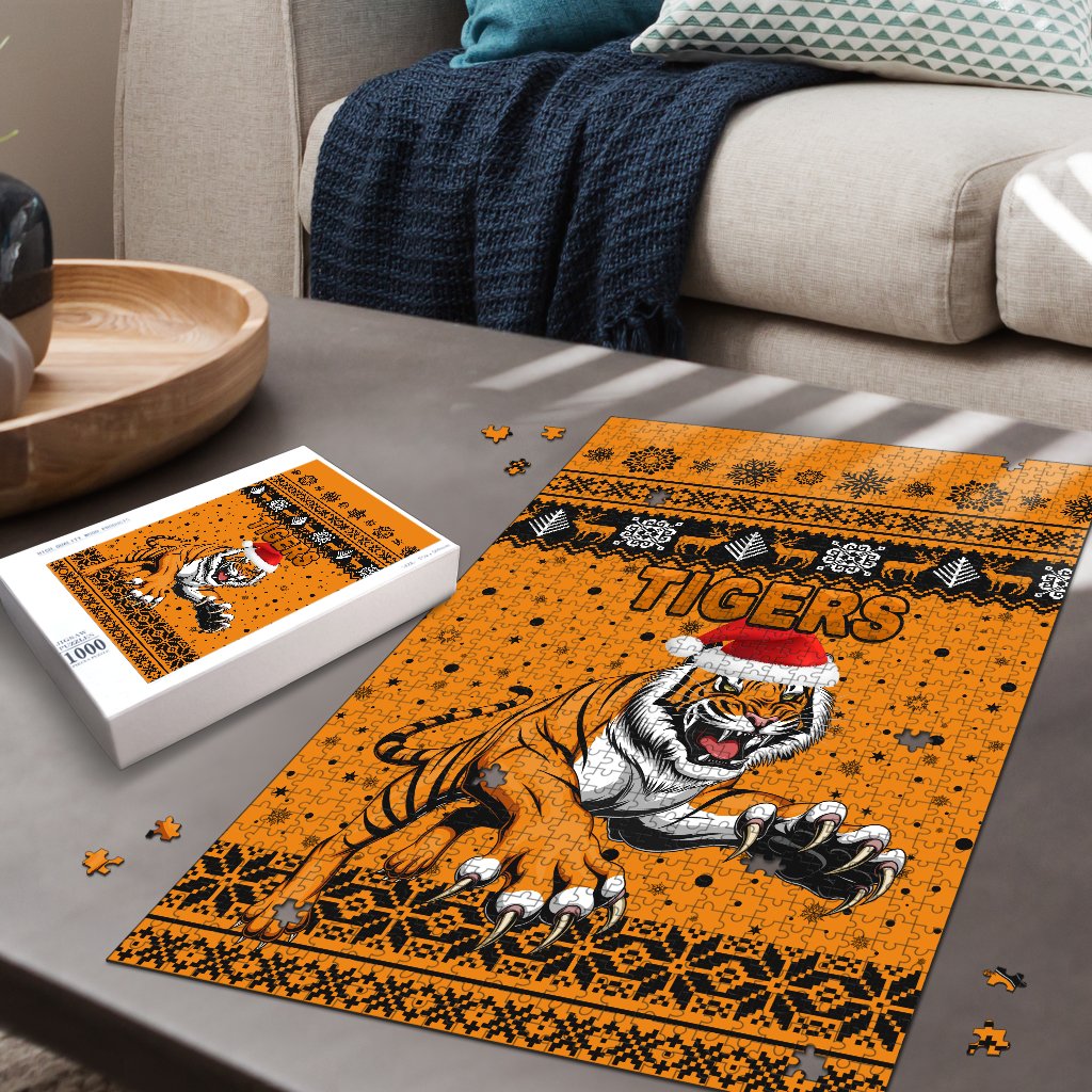 wests-christmas-premium-wood-jigsaw-puzzle-tigers-unique-vibes-orange