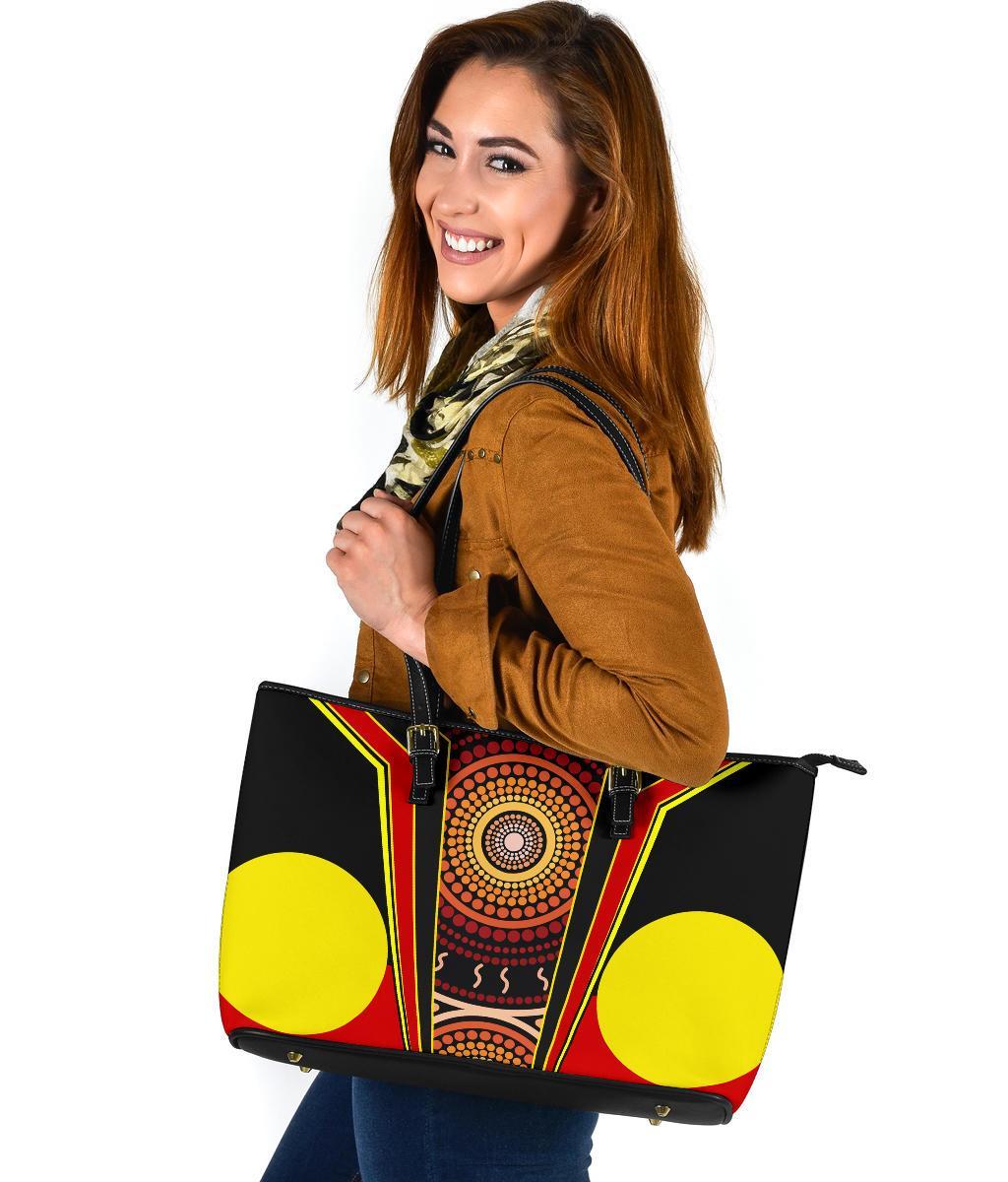 large-leather-tote-bag-aboriginal-with-dot-painting-art