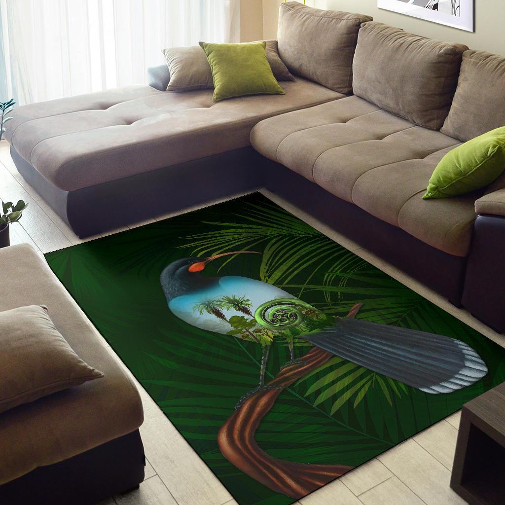 huia-bird-new-zealand-area-rug