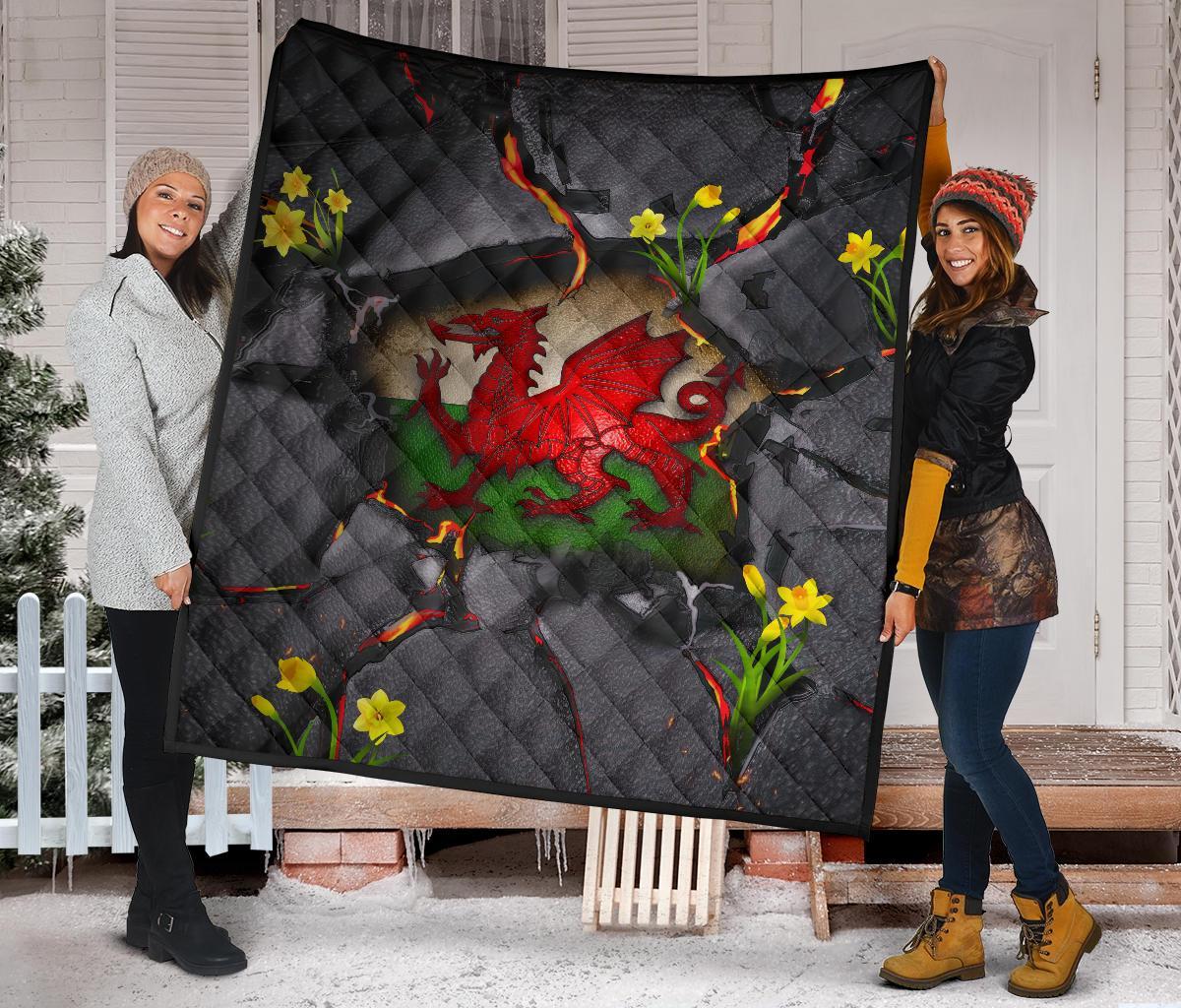 wales-premium-quilt-welsh-dragon-daffodil-lava