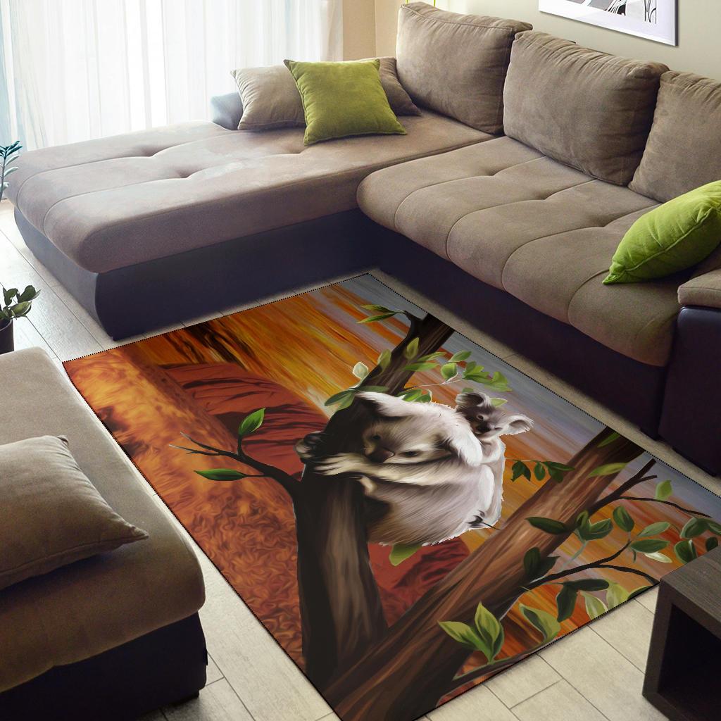 area-rug-koala-rug-uluru-sunset-landscape-art