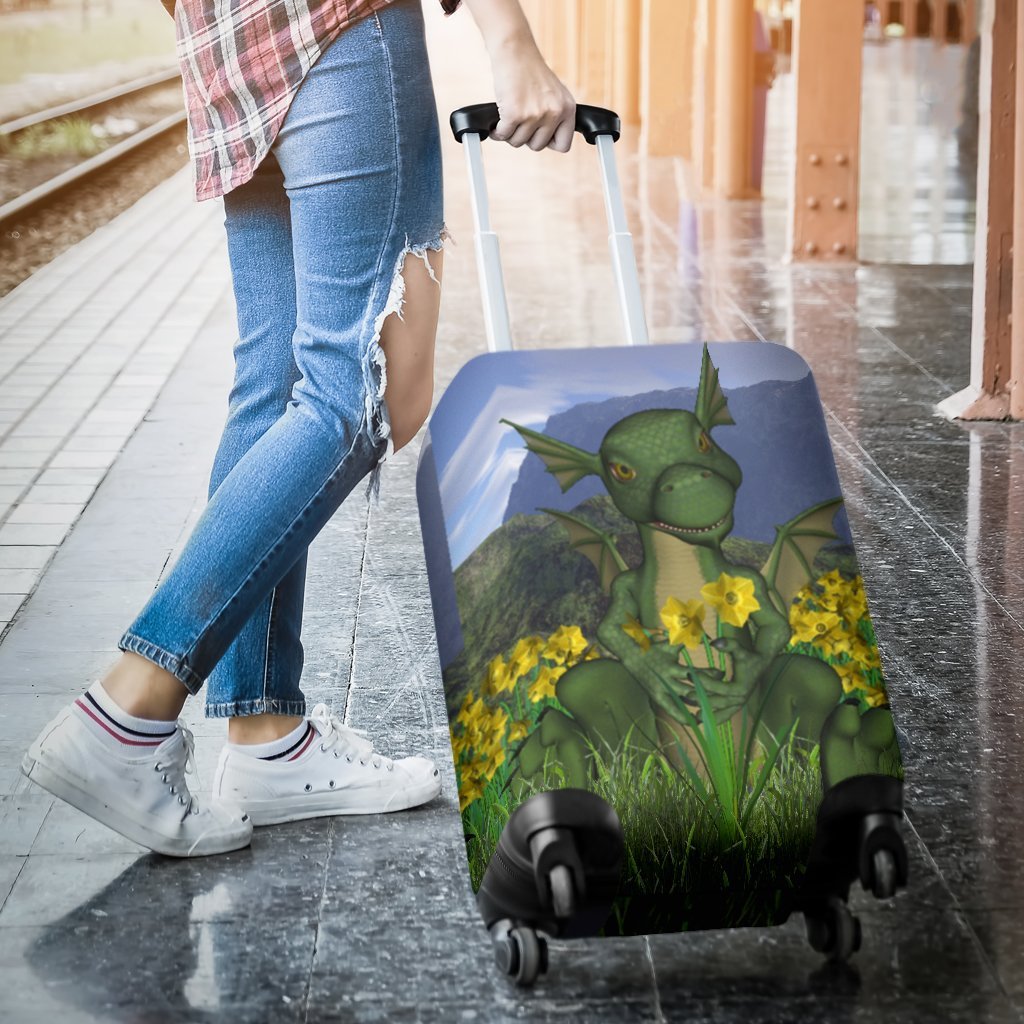 waless-baby-dragon-with-daffodils-luggage-cover