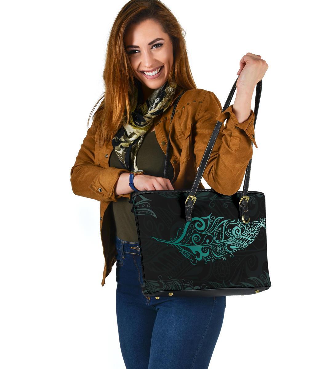 light-silver-fern-leather-tote-bag-small-turquoise