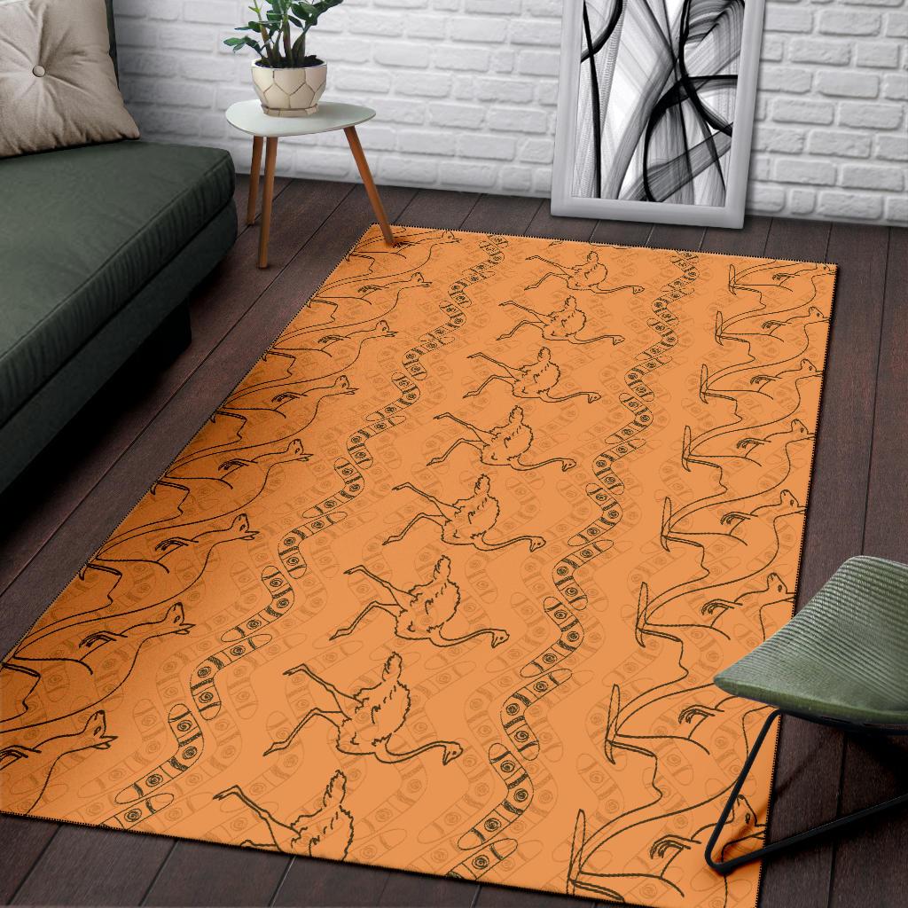 area-rug-ostrich-rug-kangaroo-with-boomerang