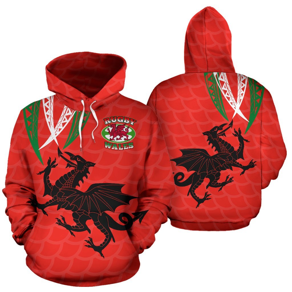 Wales Rugby Dragon Hoodie 03