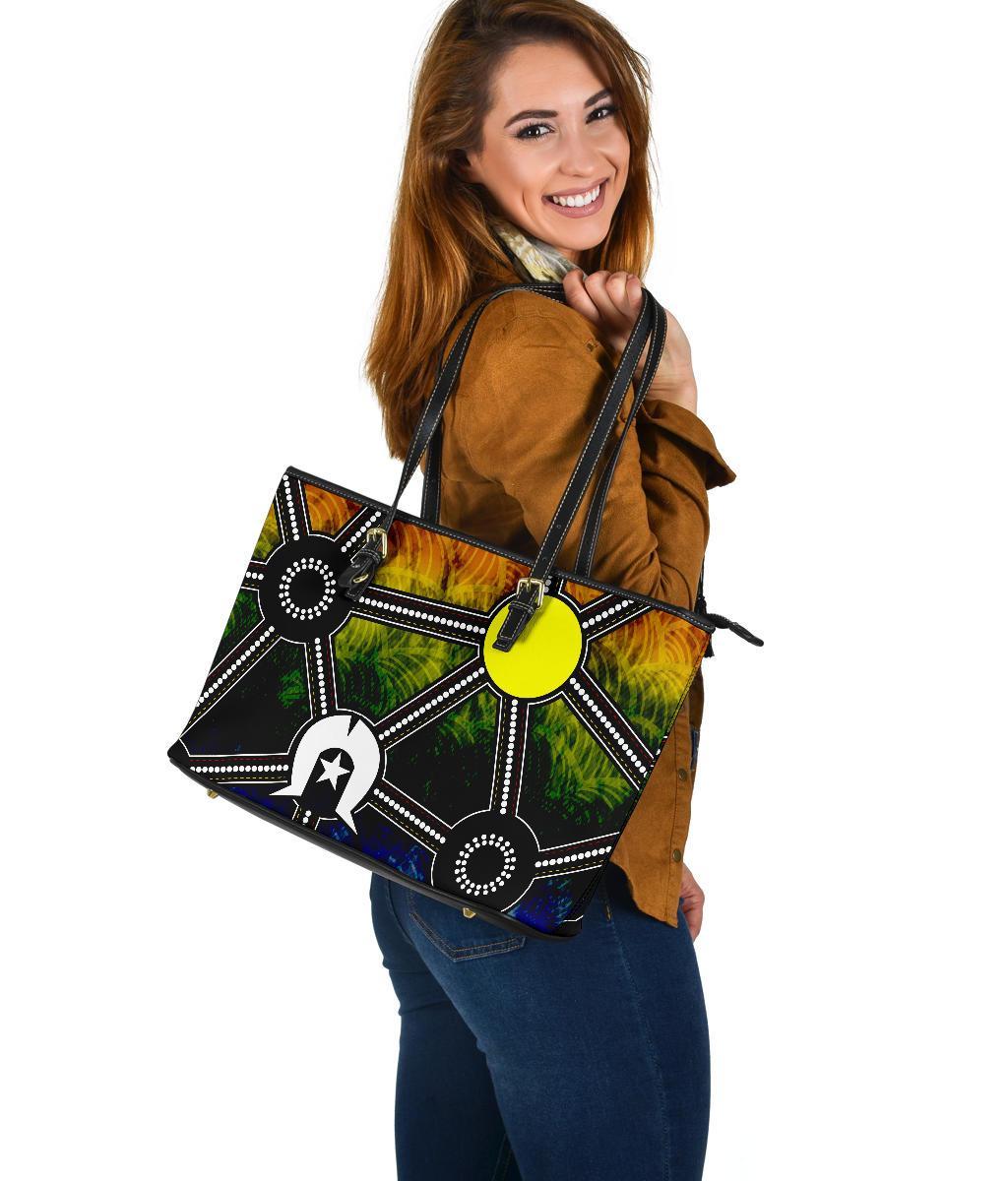 naidoc-week-2021-large-leather-tote-bag-aboriginal-geometric-style