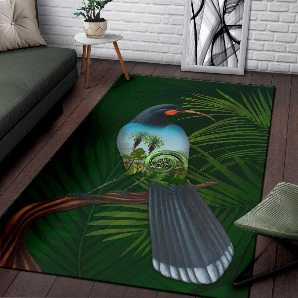 huia-bird-new-zealand-area-rug