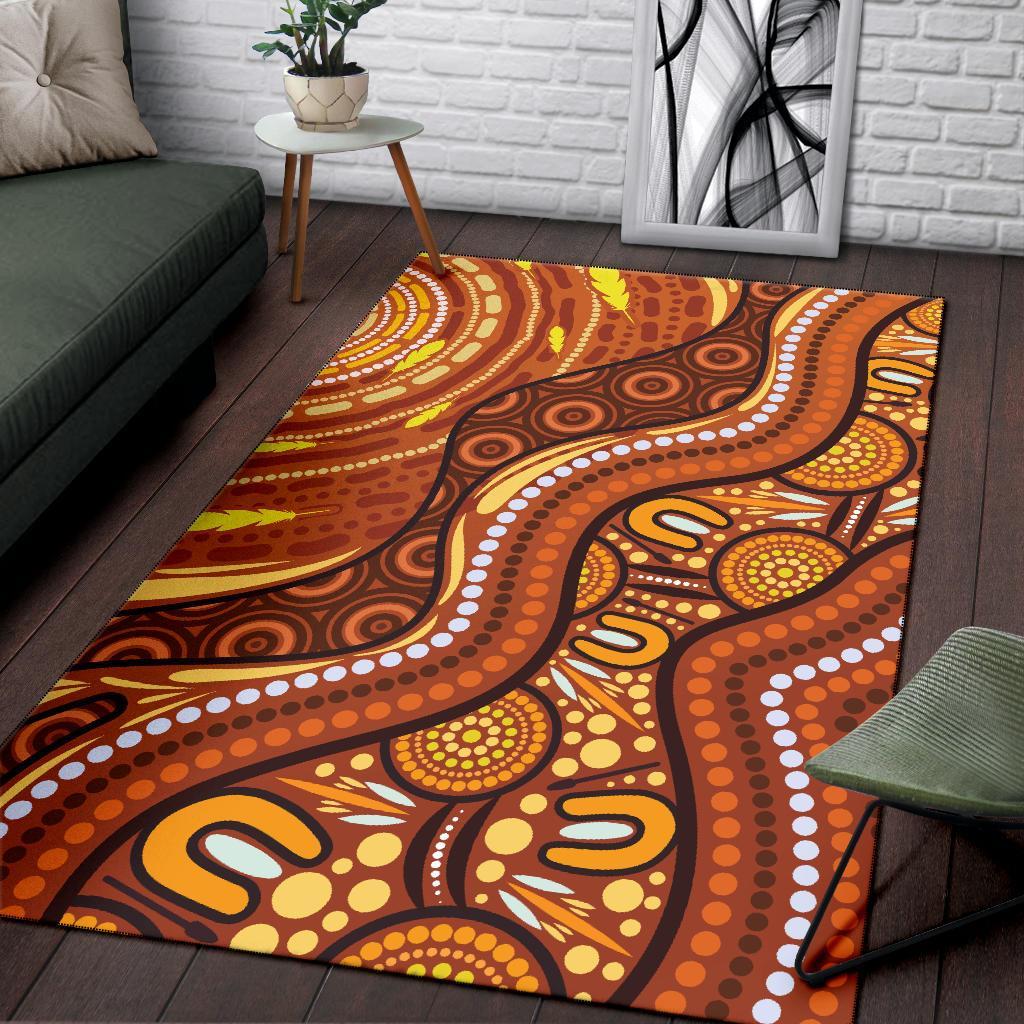 aboriginal-area-rug-landscape-and-the-sun-dot-painting-art