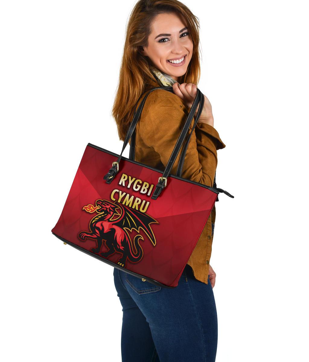 wales-rugby-large-leather-tote-bag-simple-style