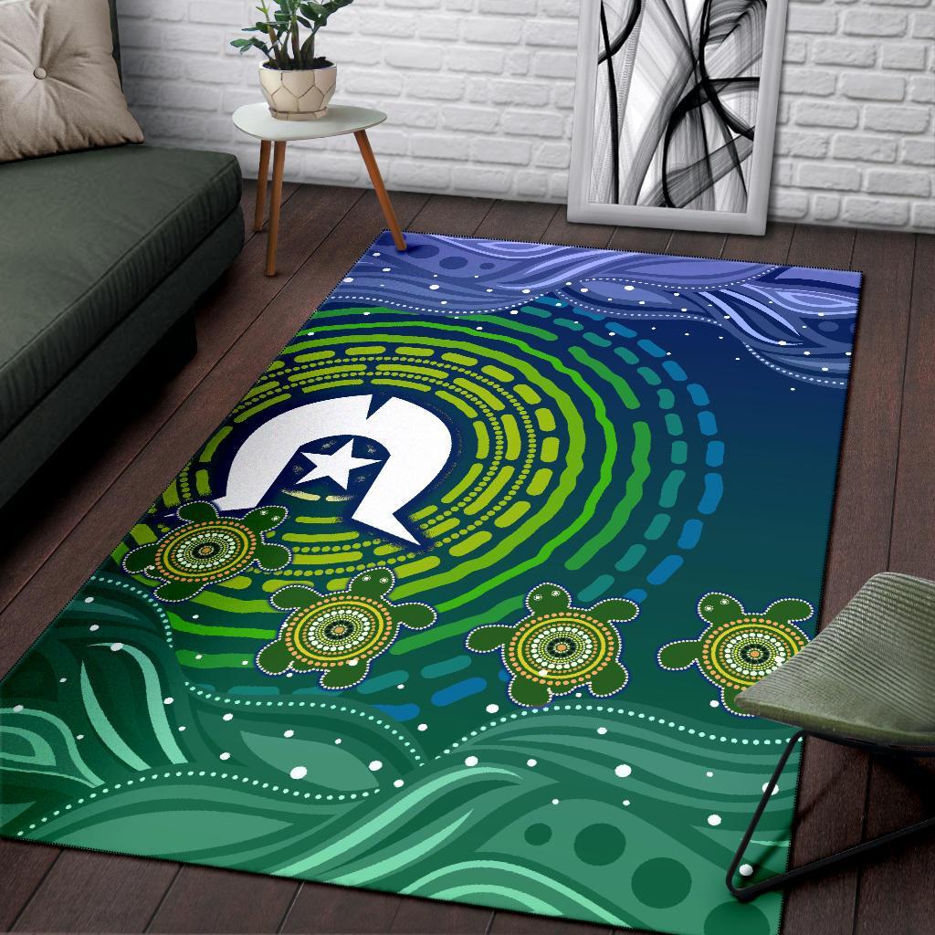 torres-strait-islanders-area-rug-aboriginal-turtle