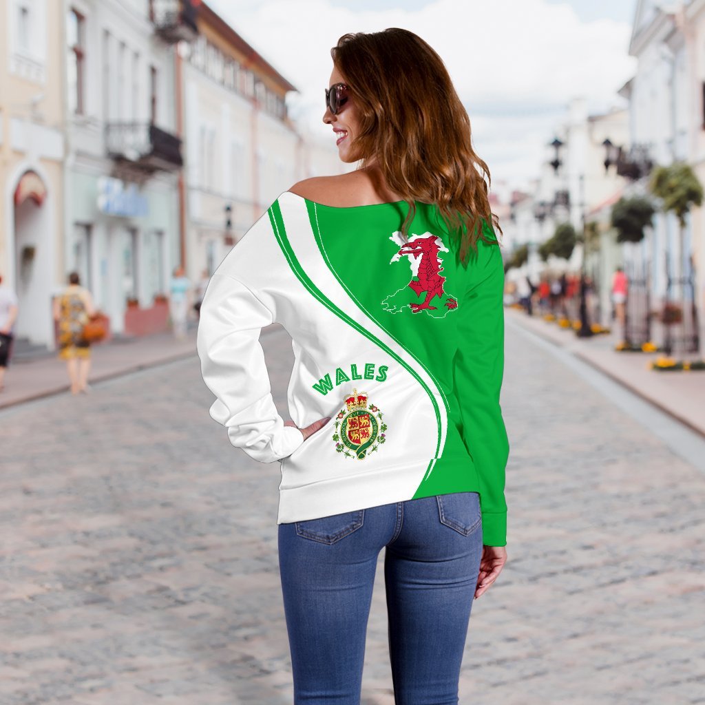 Wales Women's Off Shoulder Sweater - Generation - Vibe Hoodie