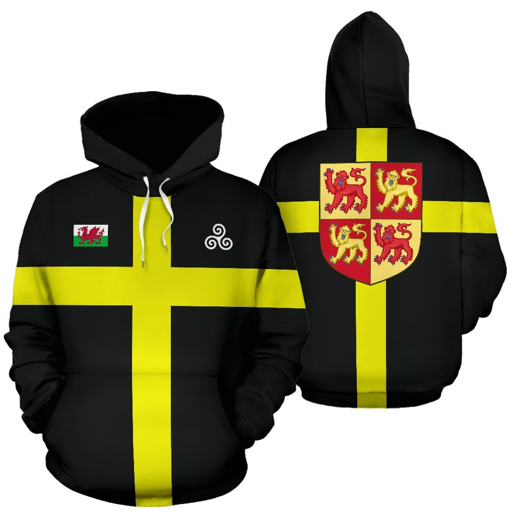 Wales Saint David Flag Pullover Hoodie