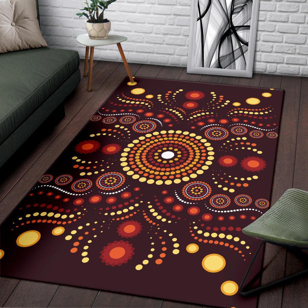 aboriginal-area-rug-indegenous-dot-painting-art