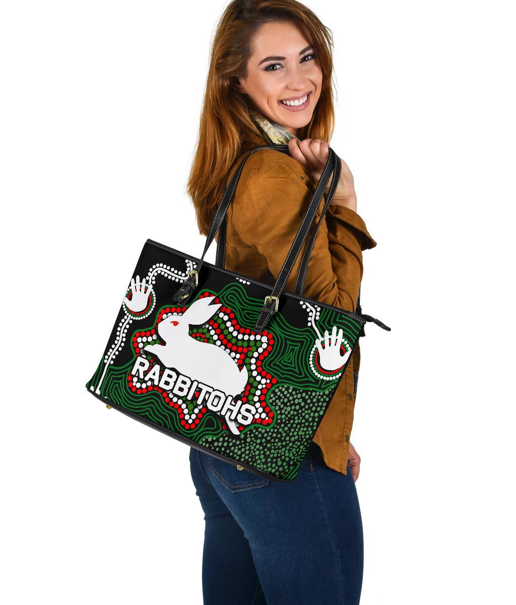 rabbitohs-large-leather-tote-bag-aboriginal-2