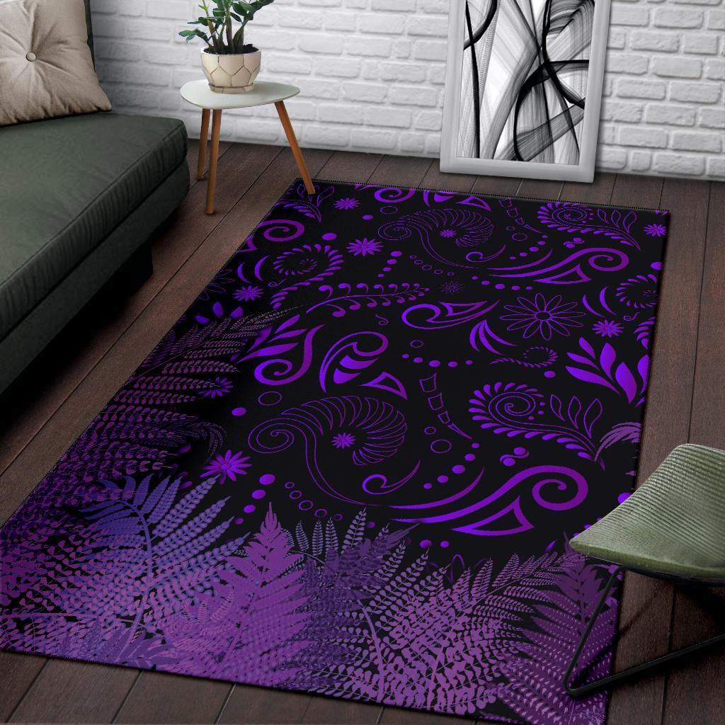 new-zealand-area-rug-silver-fern-aotearoa-vibes-purple