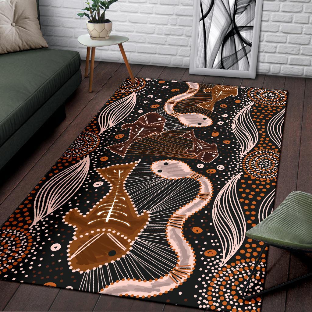 aboriginal-area-rug-indigenous-fish-and-snake