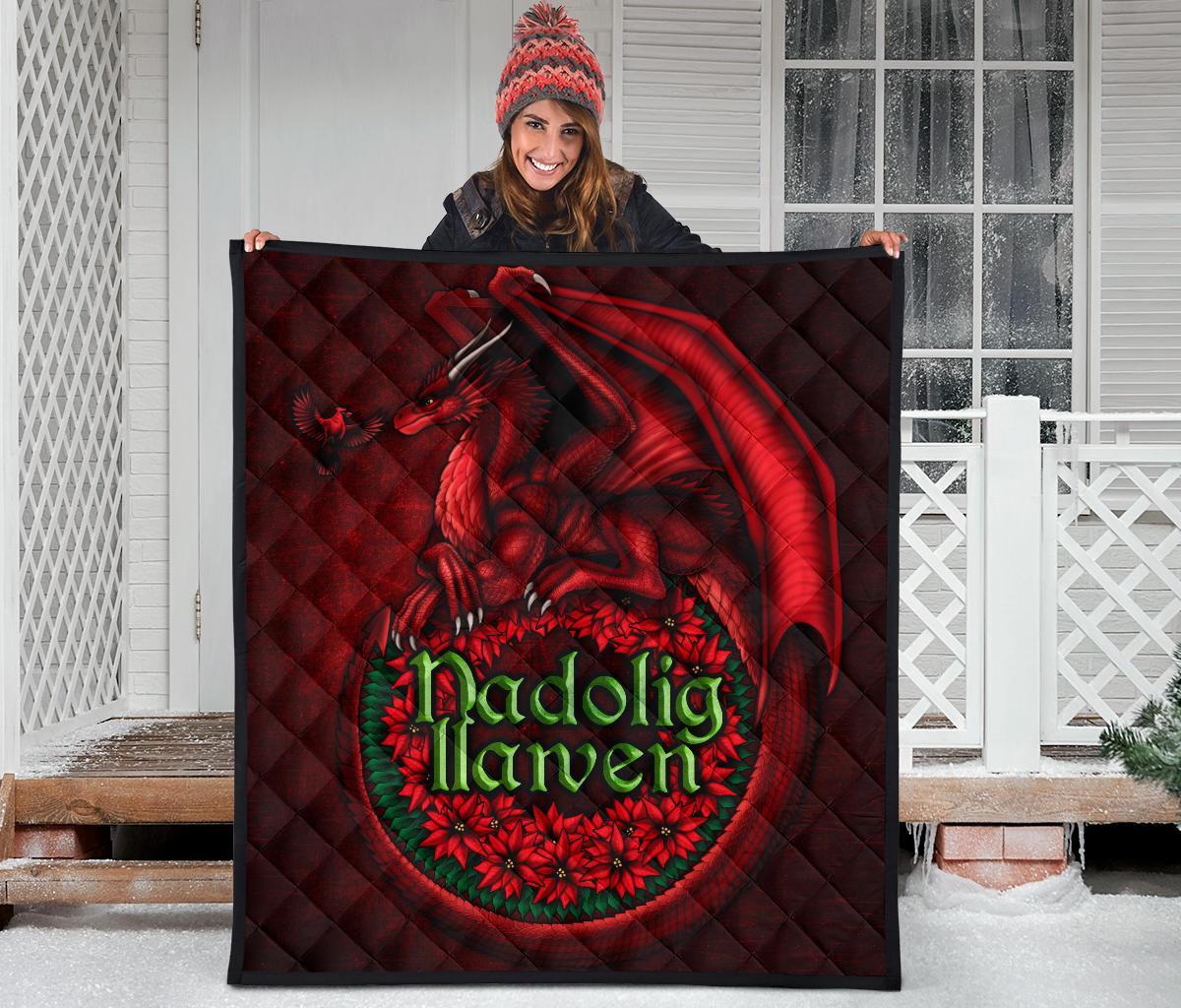 wales-premium-quilt-christmas-dragon