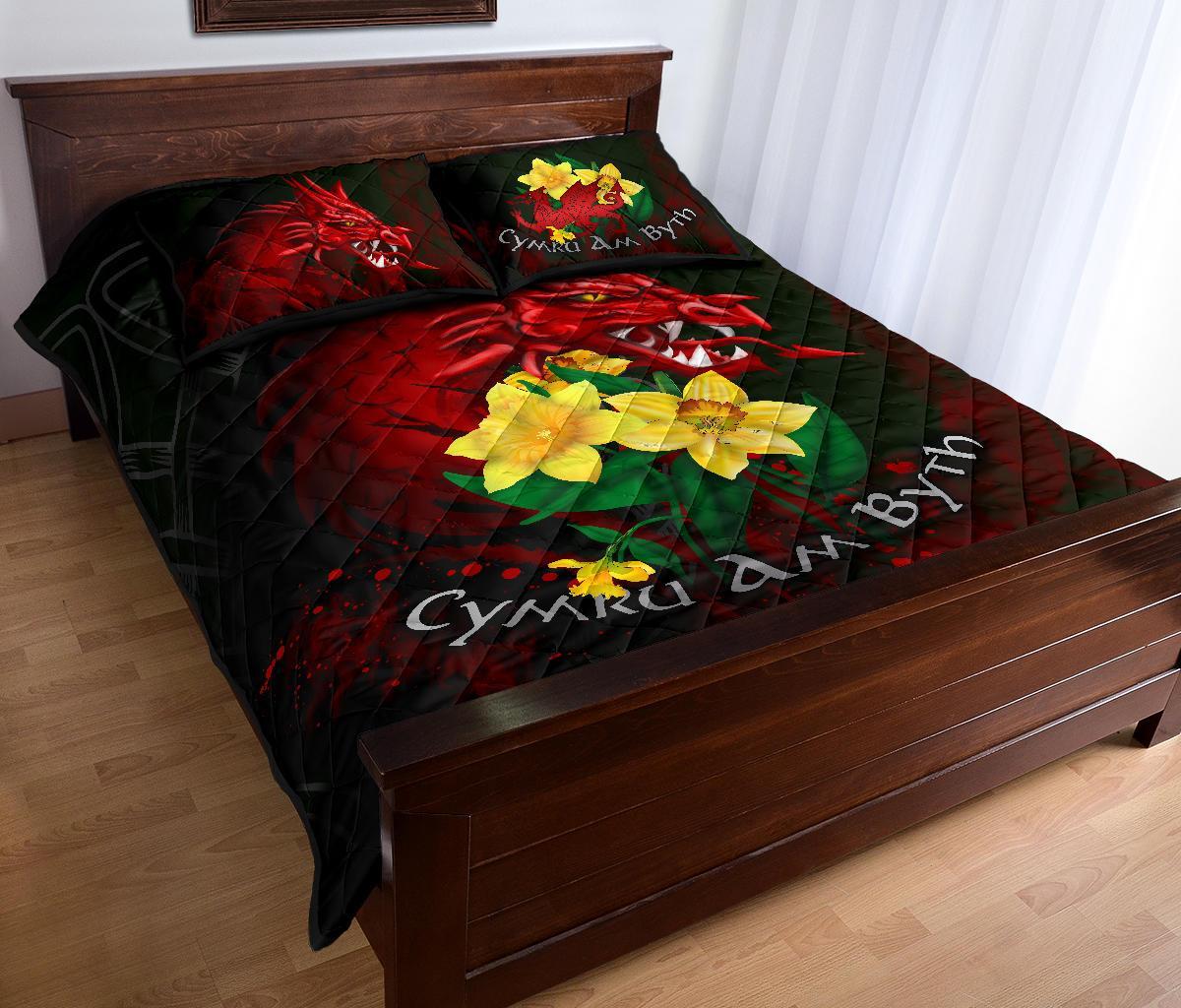 wales-quilt-bed-set-cymru-am-byth-welsh-dragon-daffodil