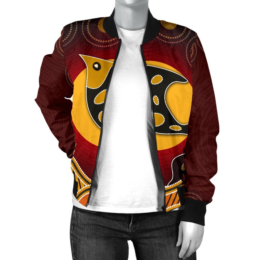 womens-bomber-jacket-aboriginal-dot-patterns-fish