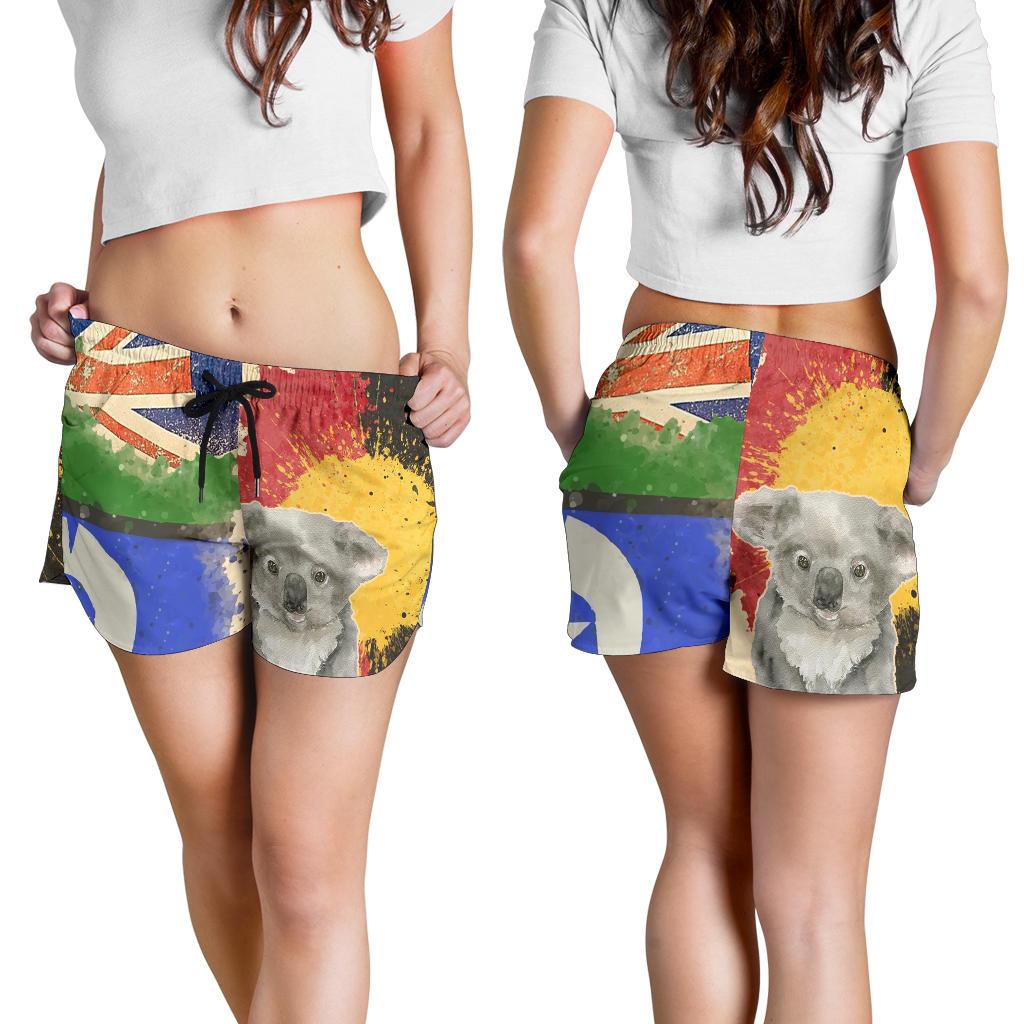 Women's Short - Flag Combination with Koala - Vibe Hoodie