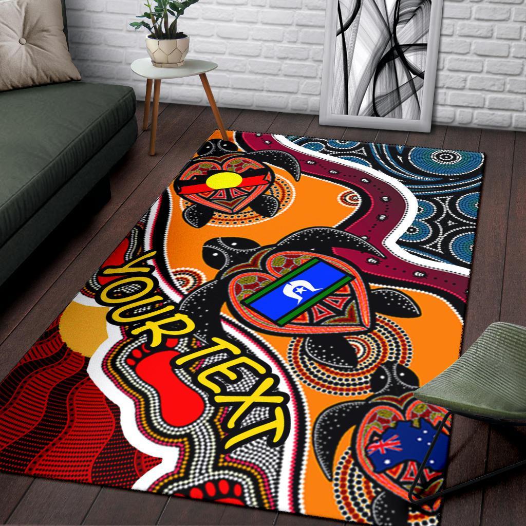 custom-area-rug-australia-aboriginal-dots-with-turtle-and-naidoc-flags