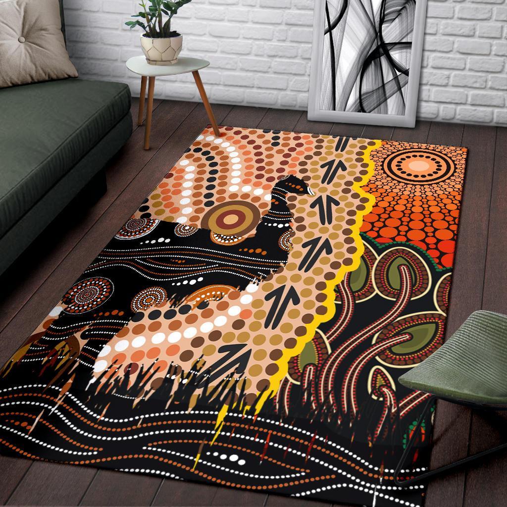 area-rug-australian-aboriginal-sun-and-emu