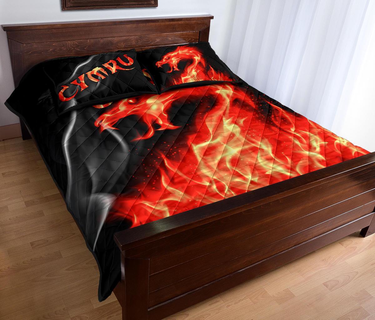 wales-quilt-bed-set-cymru-flame