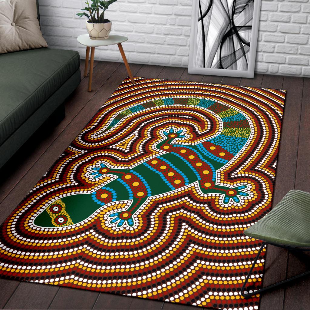 aboriginal-area-rug-lizard-dot-painting-patterns