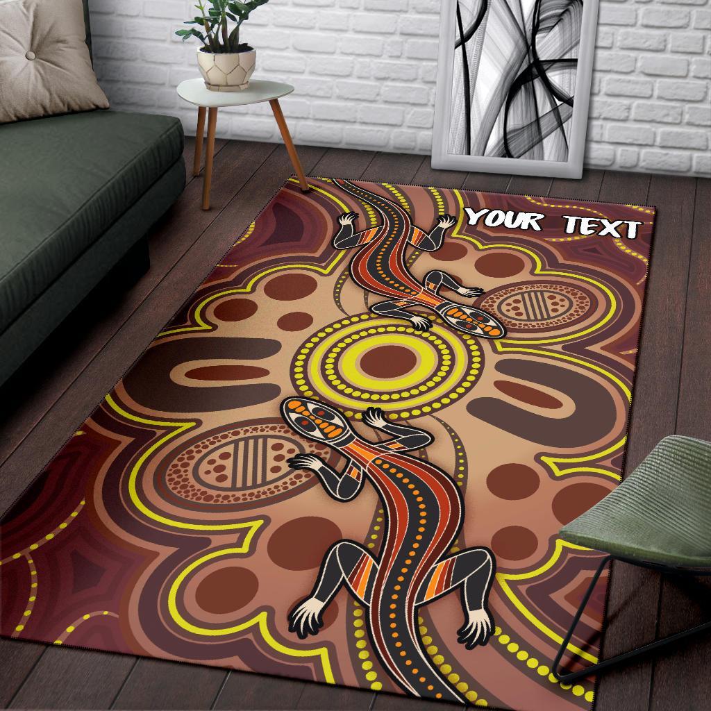 custom-aboriginal-area-rug-indigenous-lizard-dot-painting-art