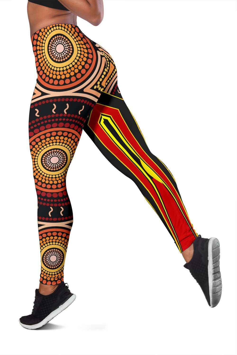 womens-leggings-aboriginal-with-dot-painting-art