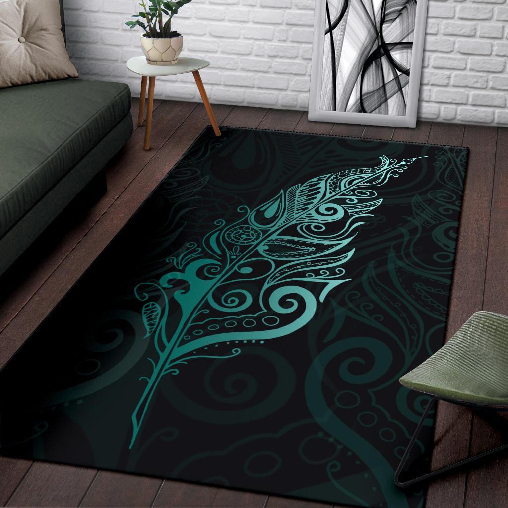 light-silver-fern-area-rug-turquoise