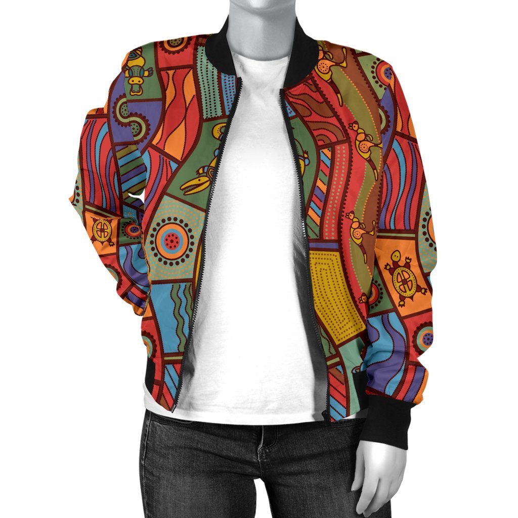 womens-bomber-jacket-aboriginal-art-with-animals