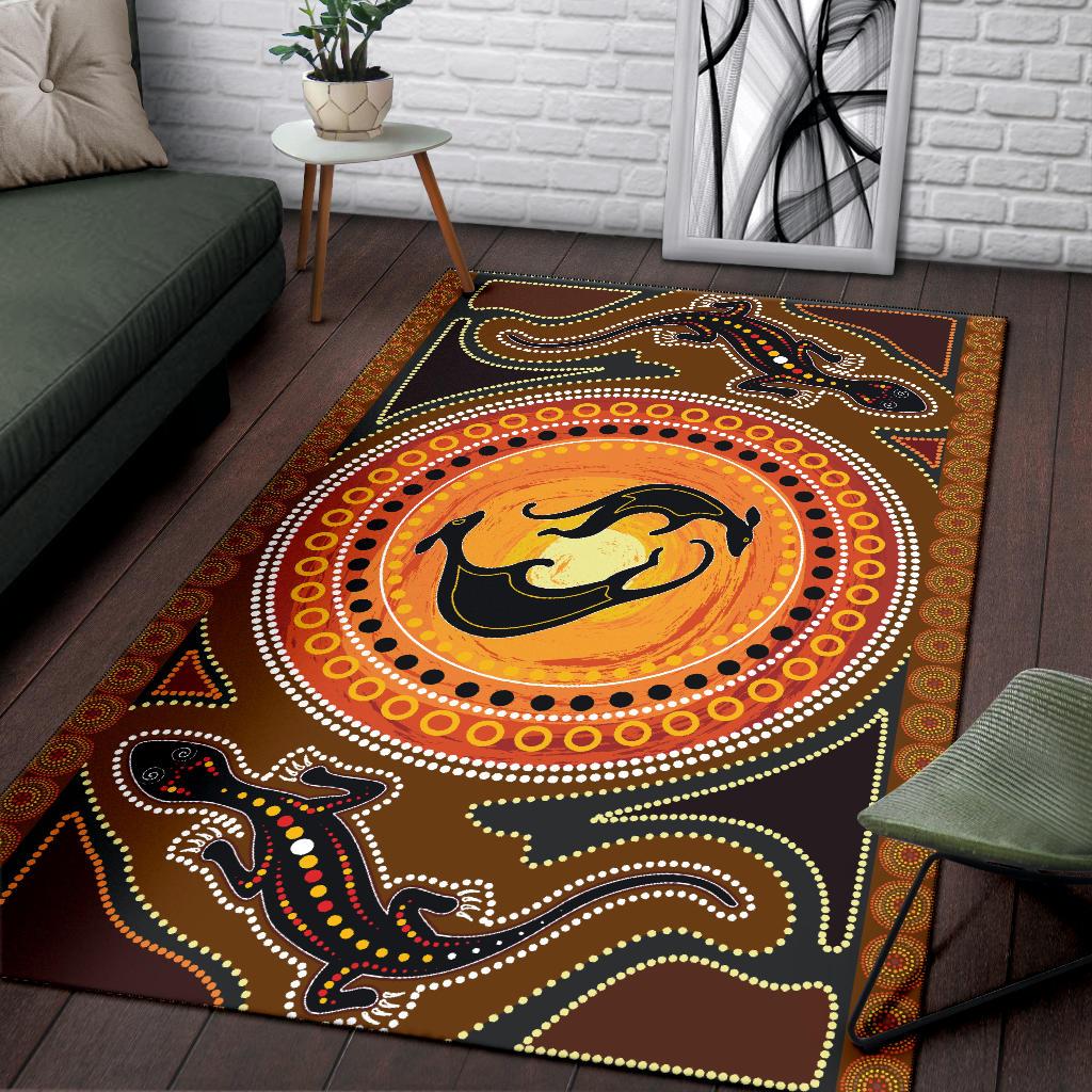 aboriginal-area-rug-lizard-kangaroo-dot-patterns