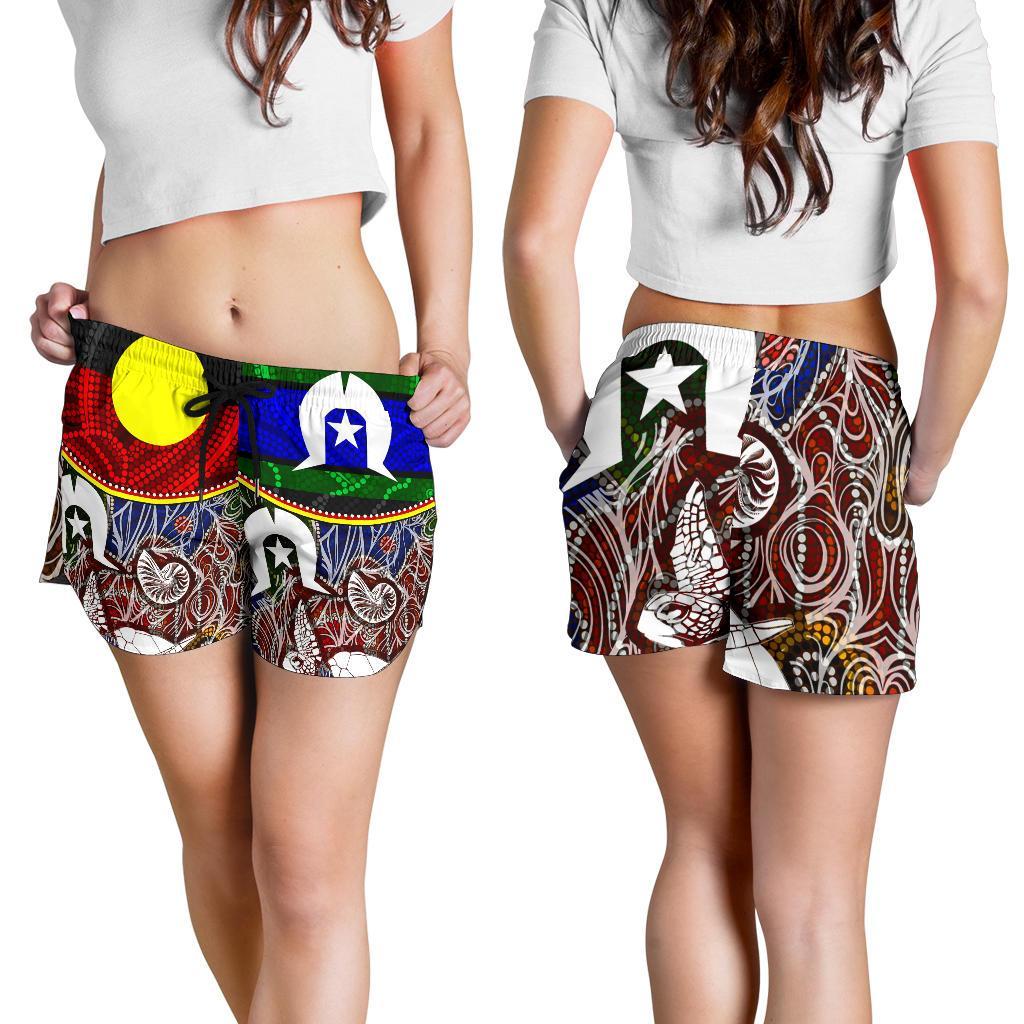 Women's Short - Aboriginal Dot In Naidoc Week Style - Vibe Hoodie