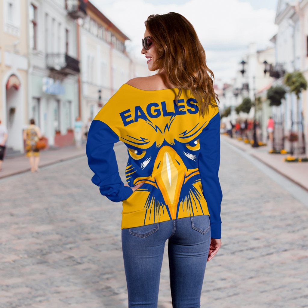 West Coast Eagles Women Off Shoulder Sweater Special Style - Vibe Hoodie