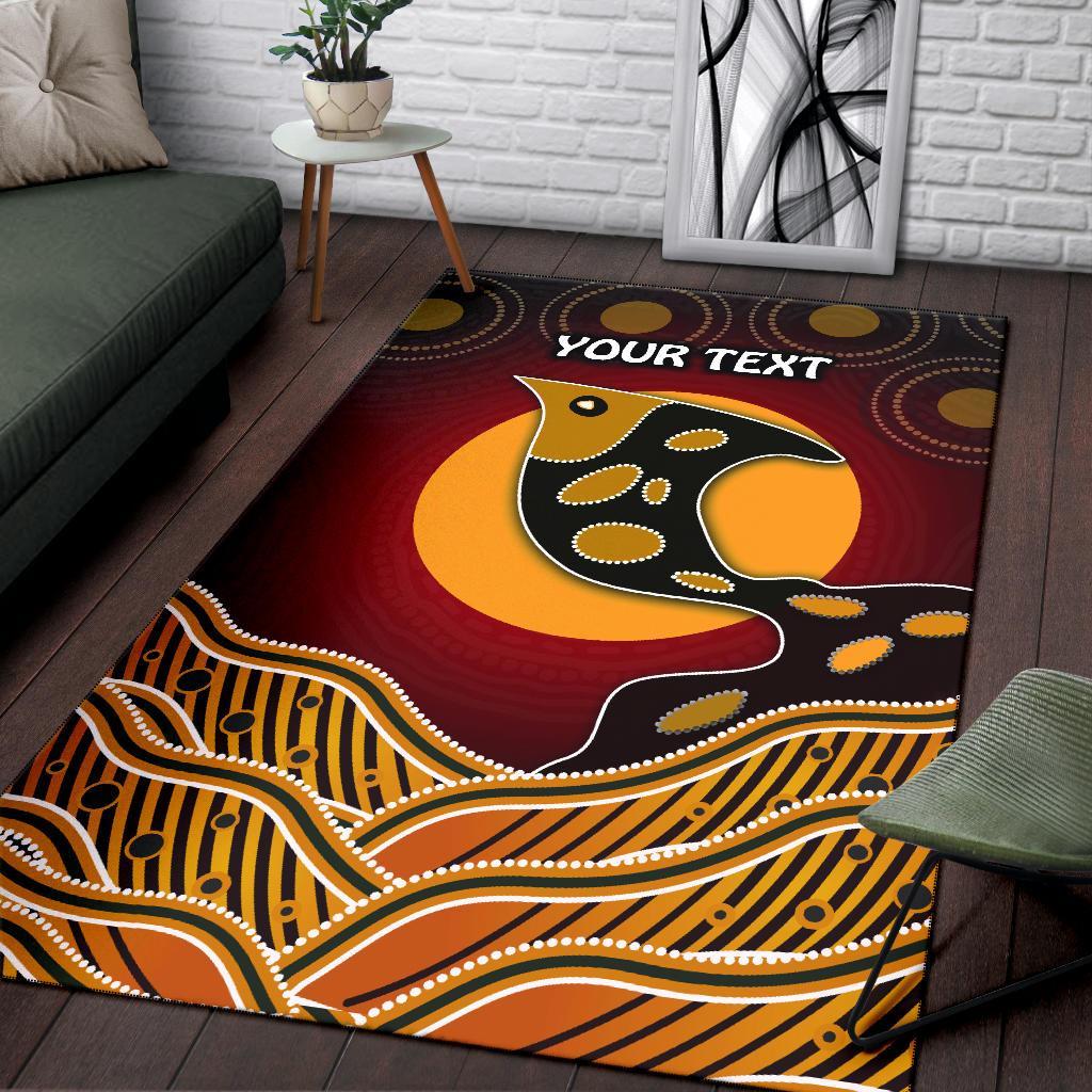 personalised-area-rug-aboriginal-dot-patterns-fish