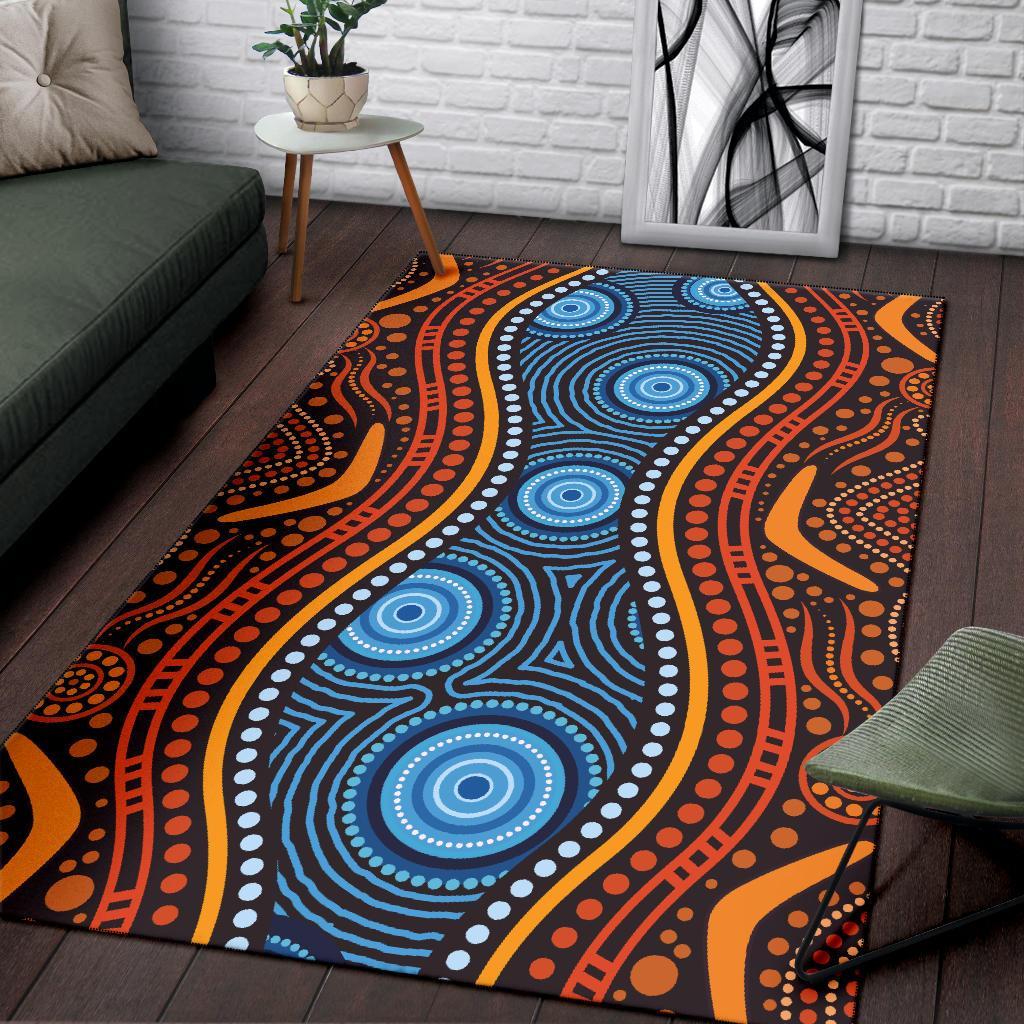 aboriginal-area-rug-boomerang-circle-dot-painting-art-ver01