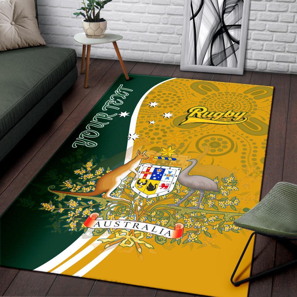 personalised-area-rug-australia-coat-of-arm-in-rugby-style