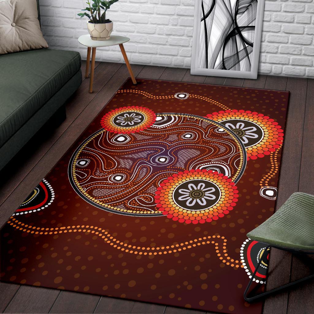 area-rug-aboriginal-dot-painting-rug-earth-ver11