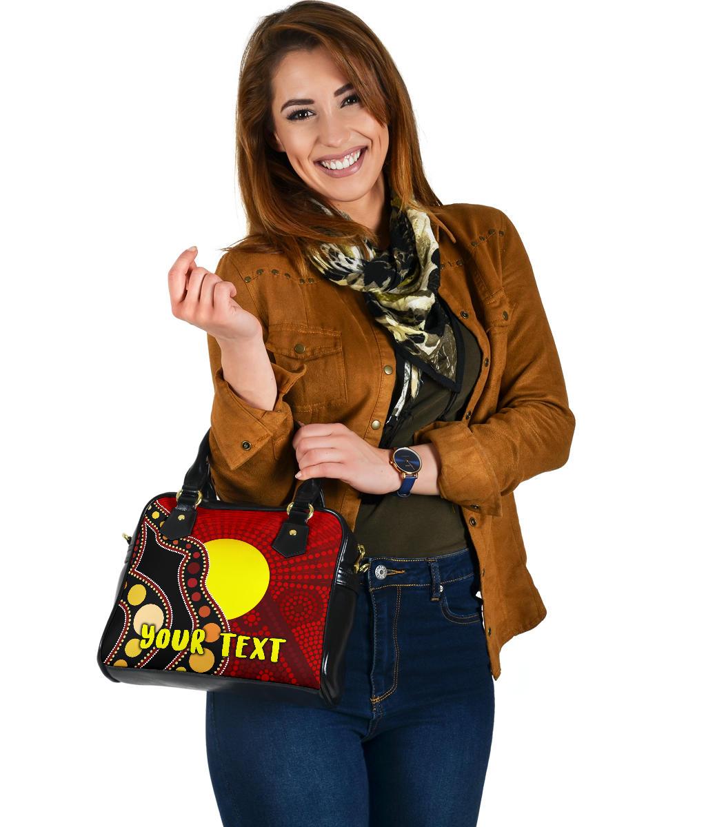 [Custom] Shoulder Handbag Australia Aboriginal Lives Matter Flag - Vibe Hoodie