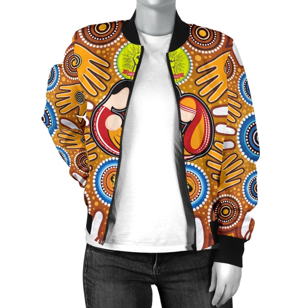 womens-bomber-jackets-aboriginal-family-with-dot-painting-art