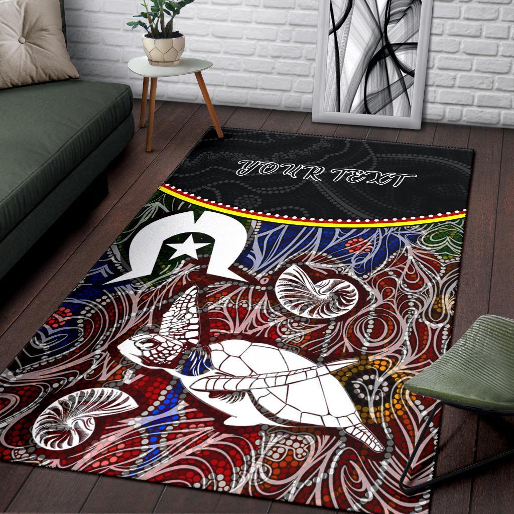 personalised-area-rug-aboriginal-dot-in-naidoc-week-style