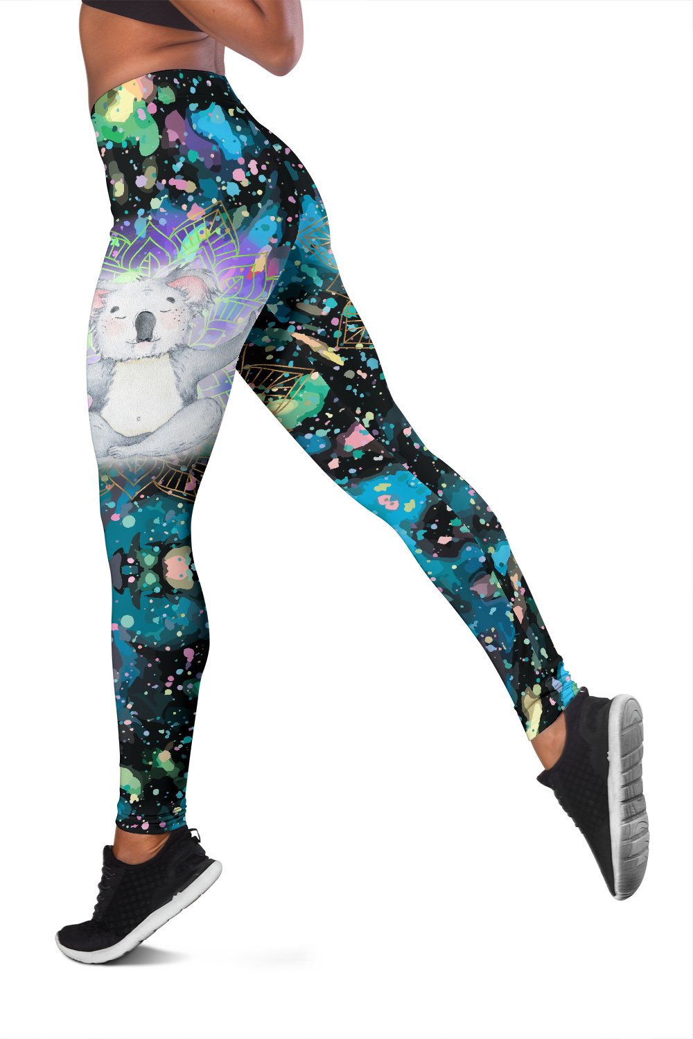 womens-leggings-koala-womens-leggings-meditating-color-art-ver01