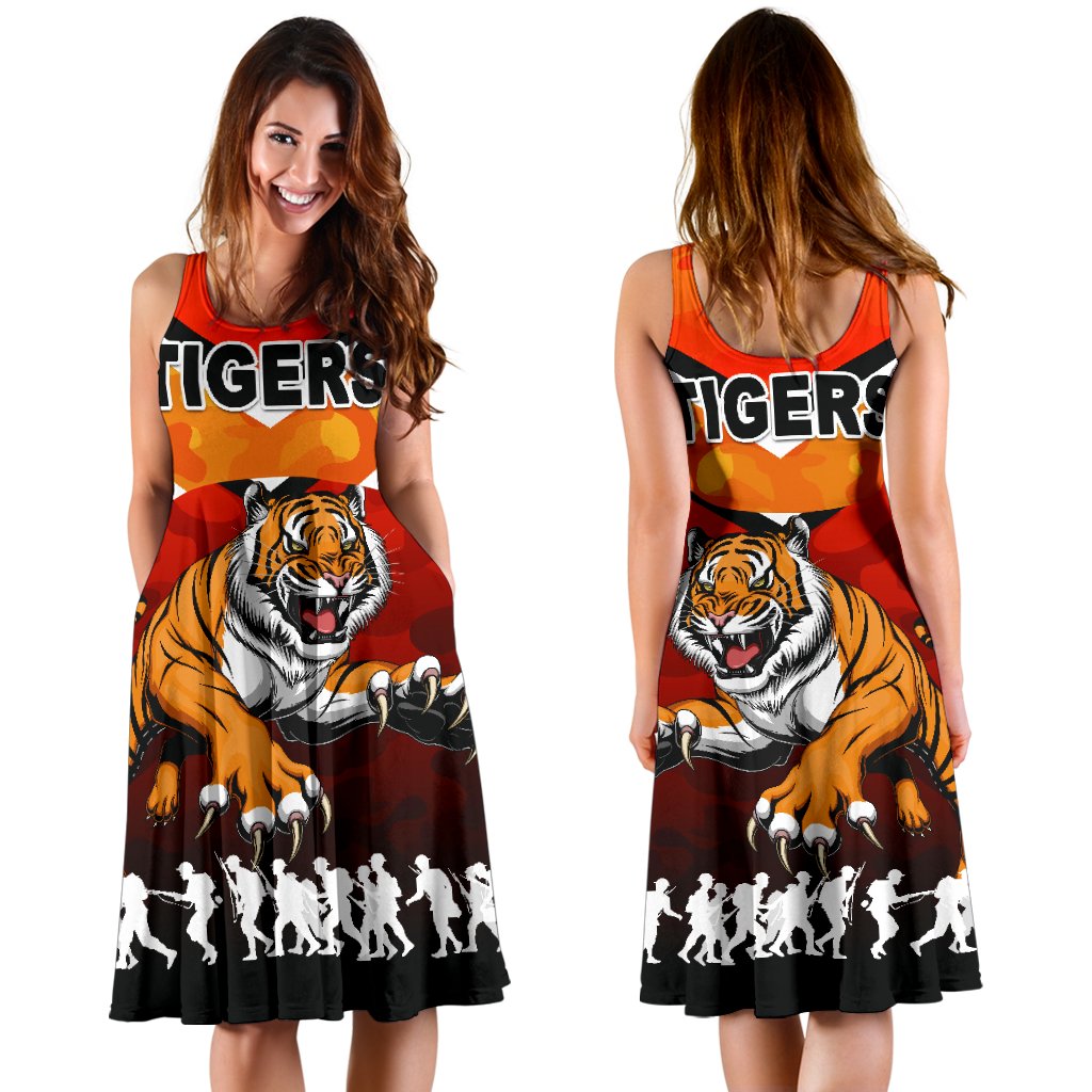 Wests Women's Dress Tigers Anzac Vibes - Vibe Hoodie