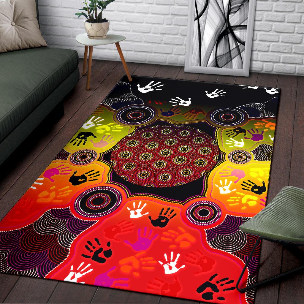 aboriginal-area-rug-indigenous-circle-dot-painting-hand-art