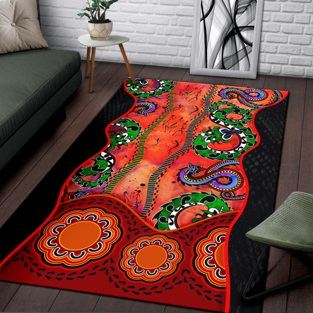 aboriginal-area-rug-aussie-indigenous-patterns-orange