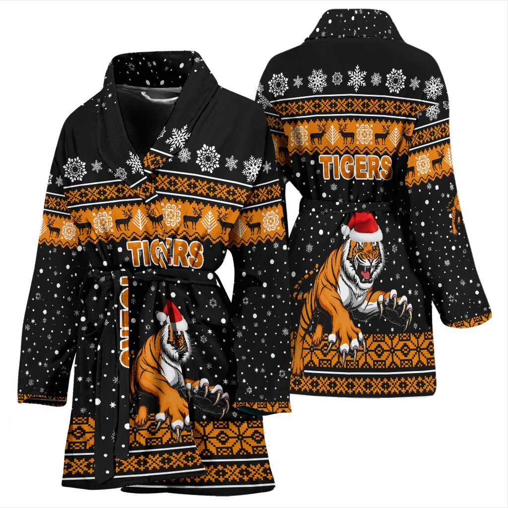 wests-christmas-womens-bath-robe-tigers-unique-vibes-black